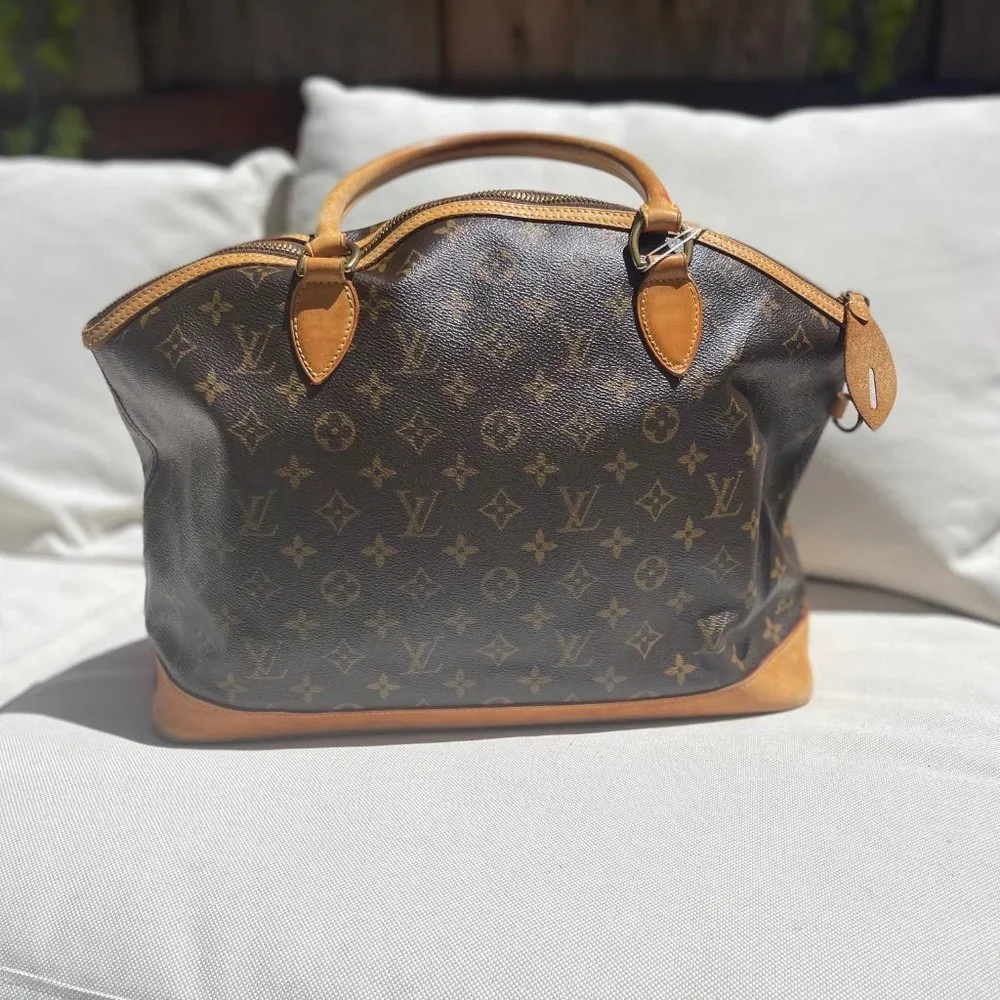 Louis Vuitton LV Tote Bag M40104 Lockit Vertical Brown Monogram - Picture 7 of 14